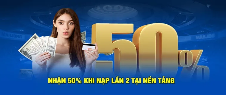 Nạp Lần 2 Tặng 50% Tại Nhà Cái V6Bet Cực Hời